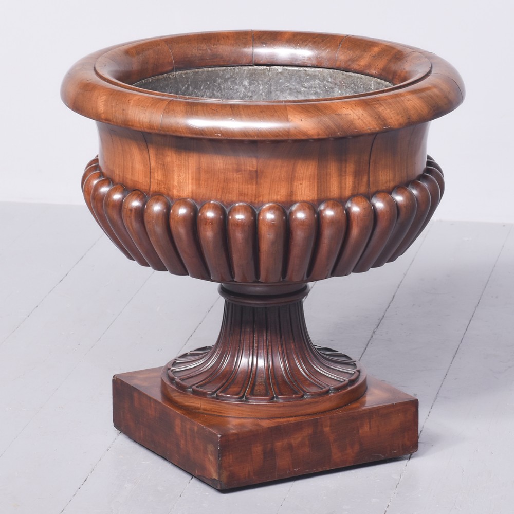 Exhibition Quality Circular Mahogany Wine Cooler