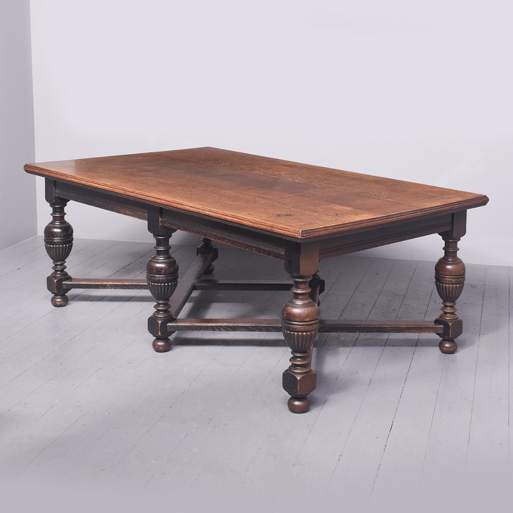 Large Oak Dining Table