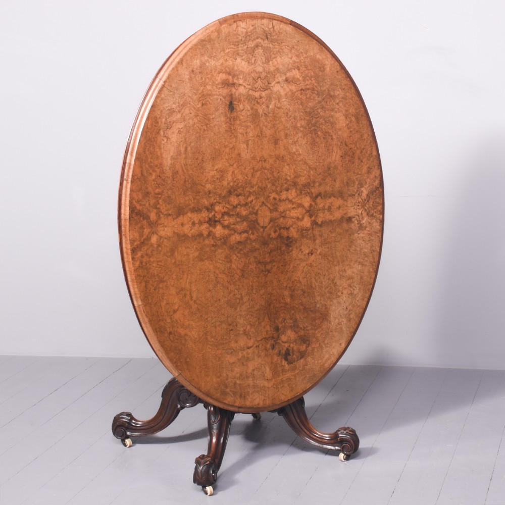 Burr-Walnut Victorian Breakfast Table