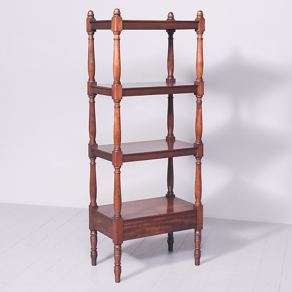 Large William IV Mahogany Whatnot of Unusual Proportions 
