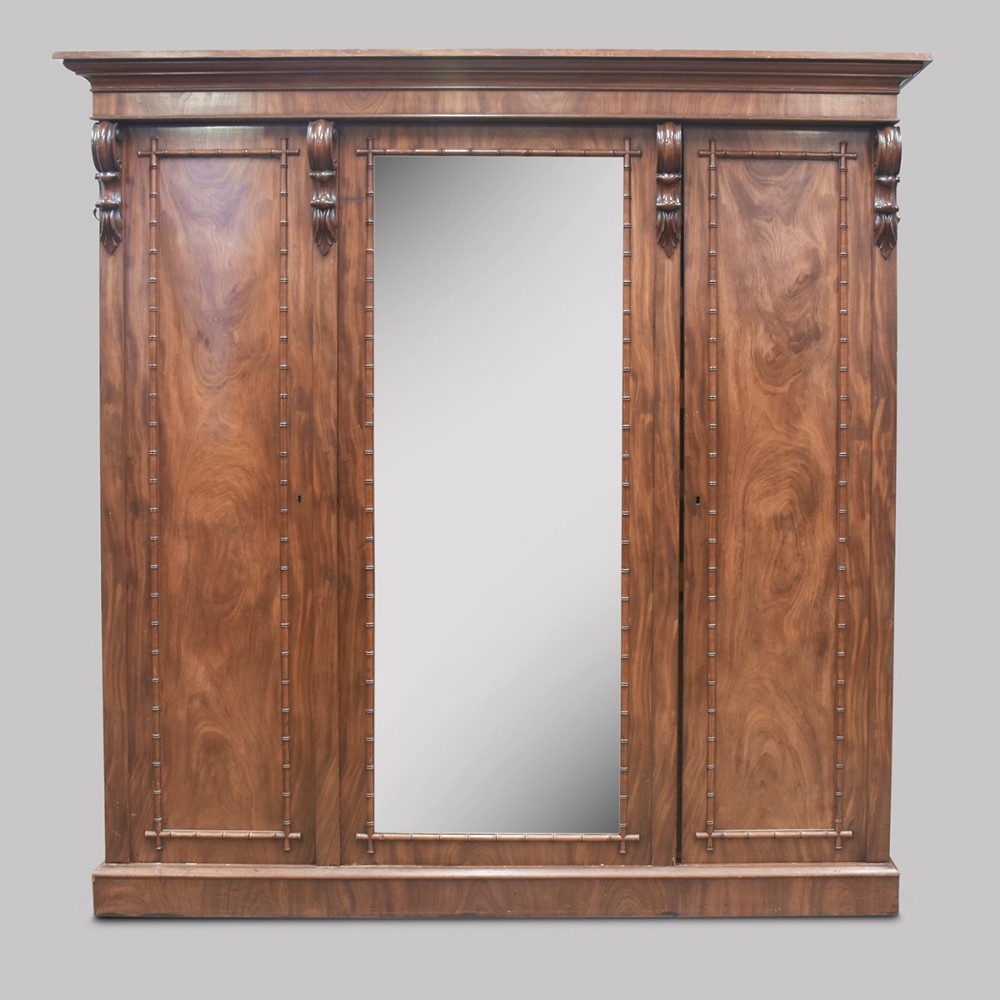 Early Victorian 3 Door Robe