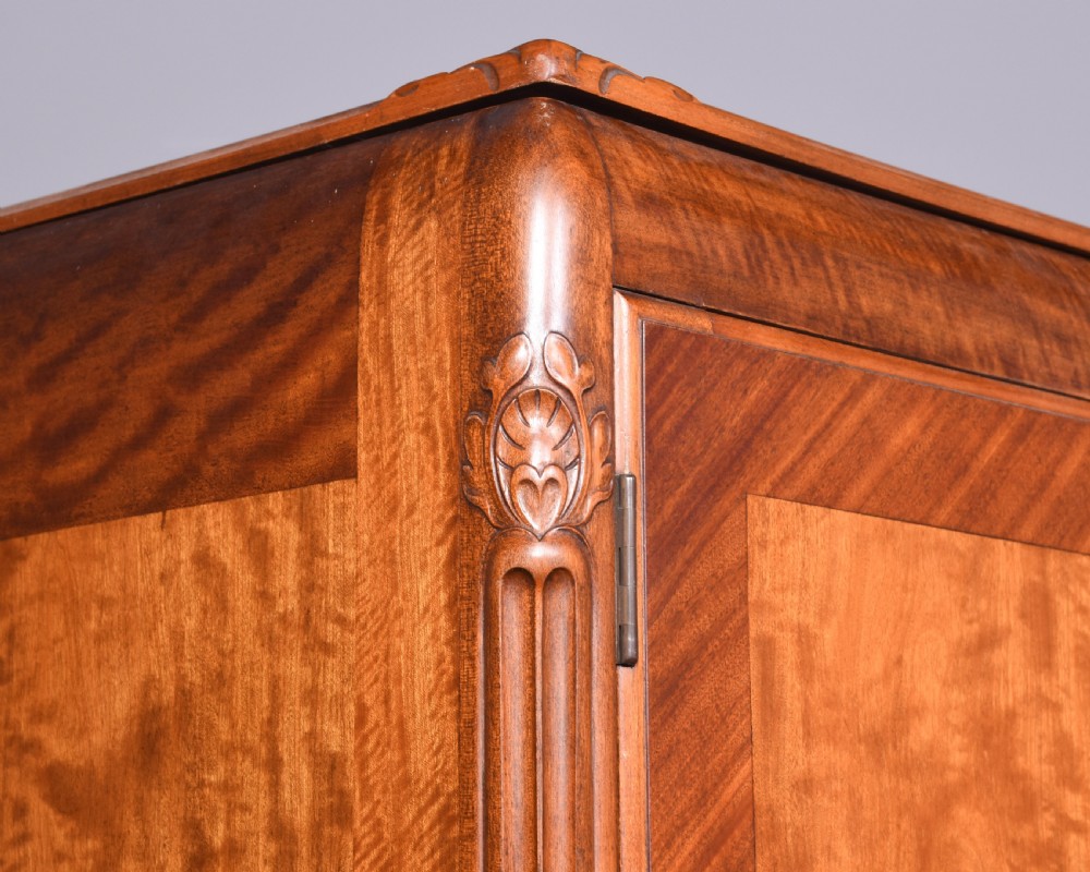 Large Whytock & Reid of Edinburgh Satin-Birch Wardrobe View II