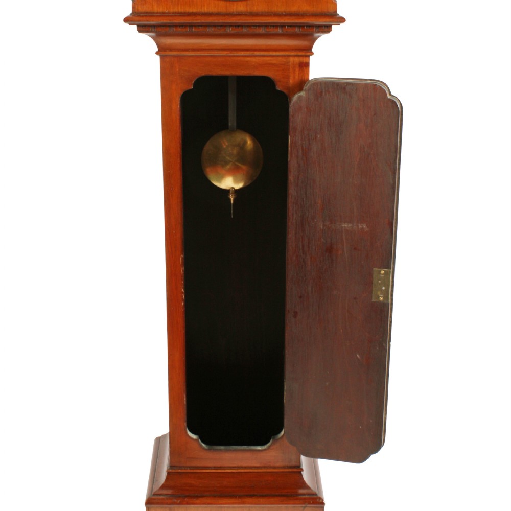 Mahogany cased Chinoiserie style Chiming Grandmother Clock View VI
