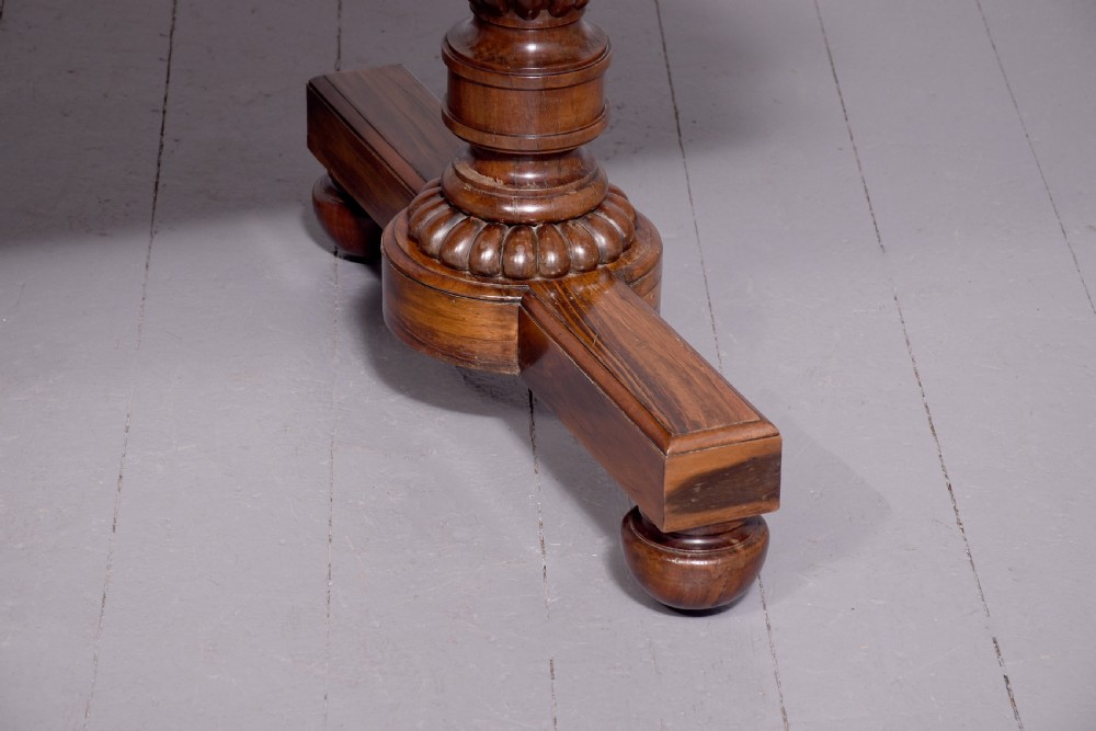 Regency Burr-Elm Free Standing Library Table View II