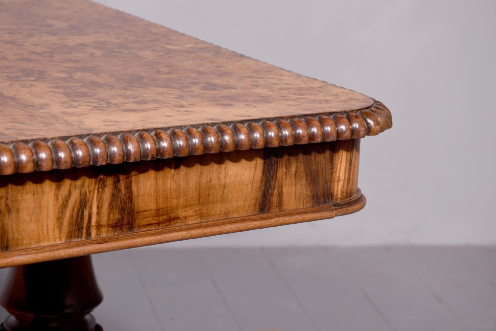 Regency Burr-Elm Free Standing Library Table View IV