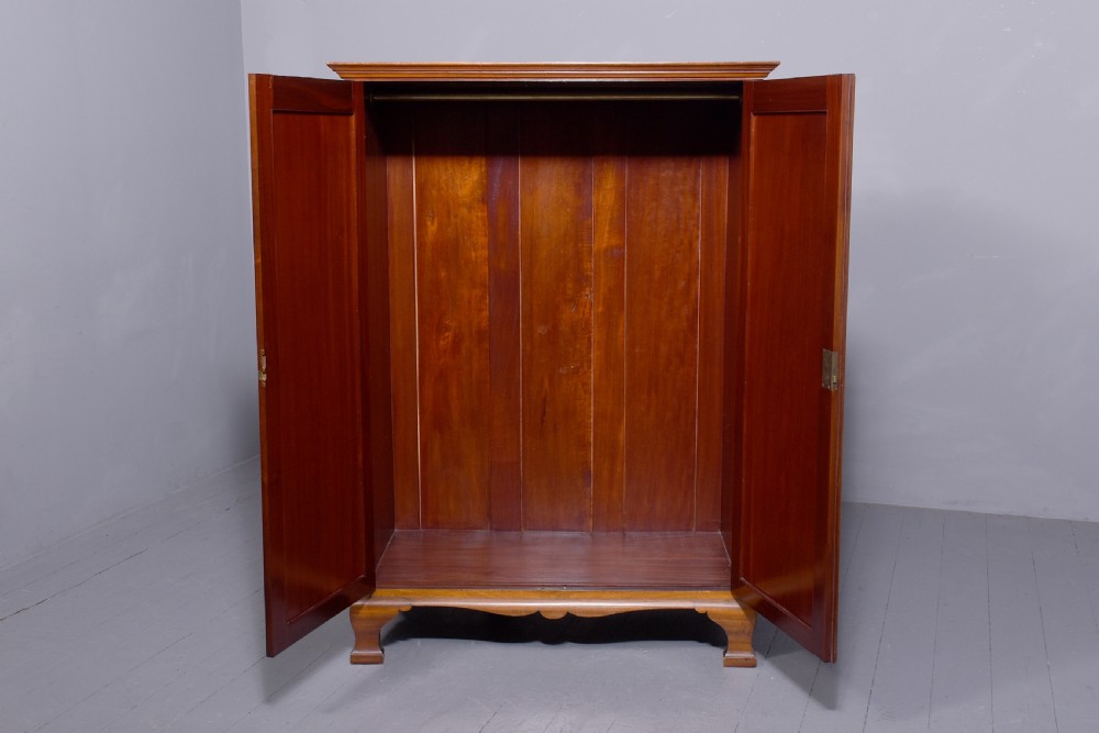 Neat Sized Georgian Style 2 Door Wardrobe View VI