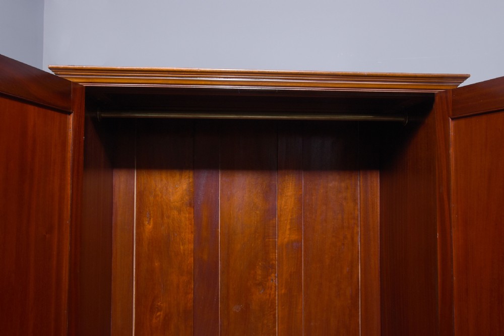 Neat Sized Georgian Style 2 Door Wardrobe View VII