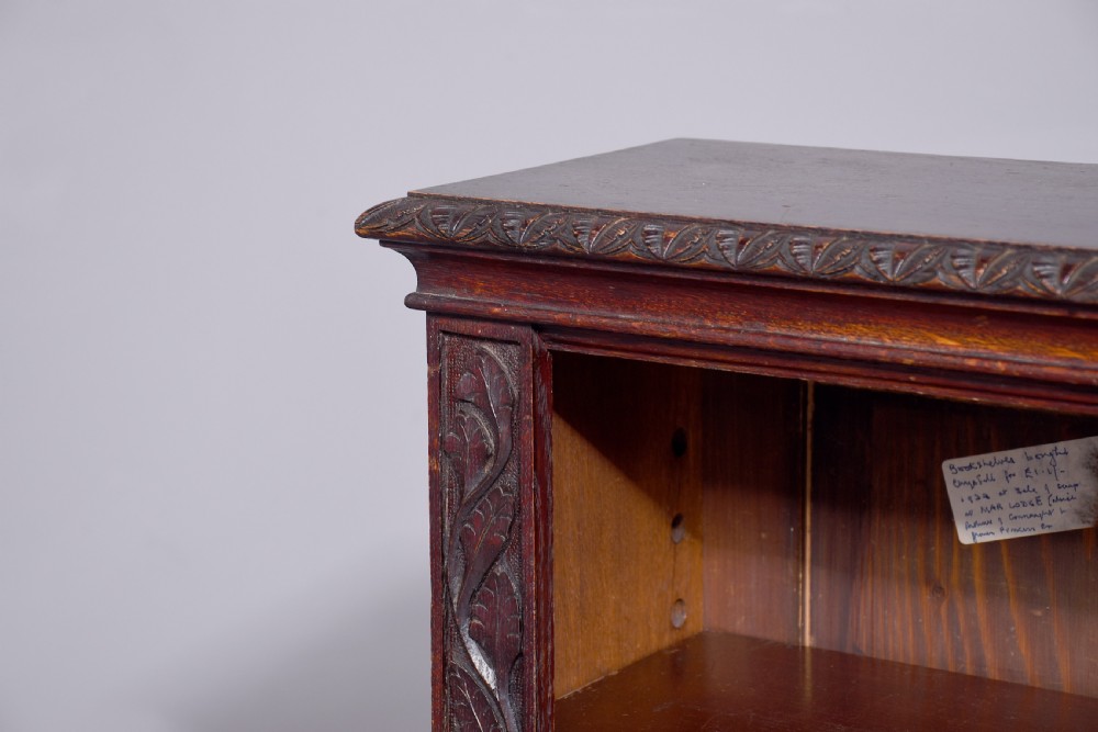 Carved Open Bookcase with Royal Connection View VII