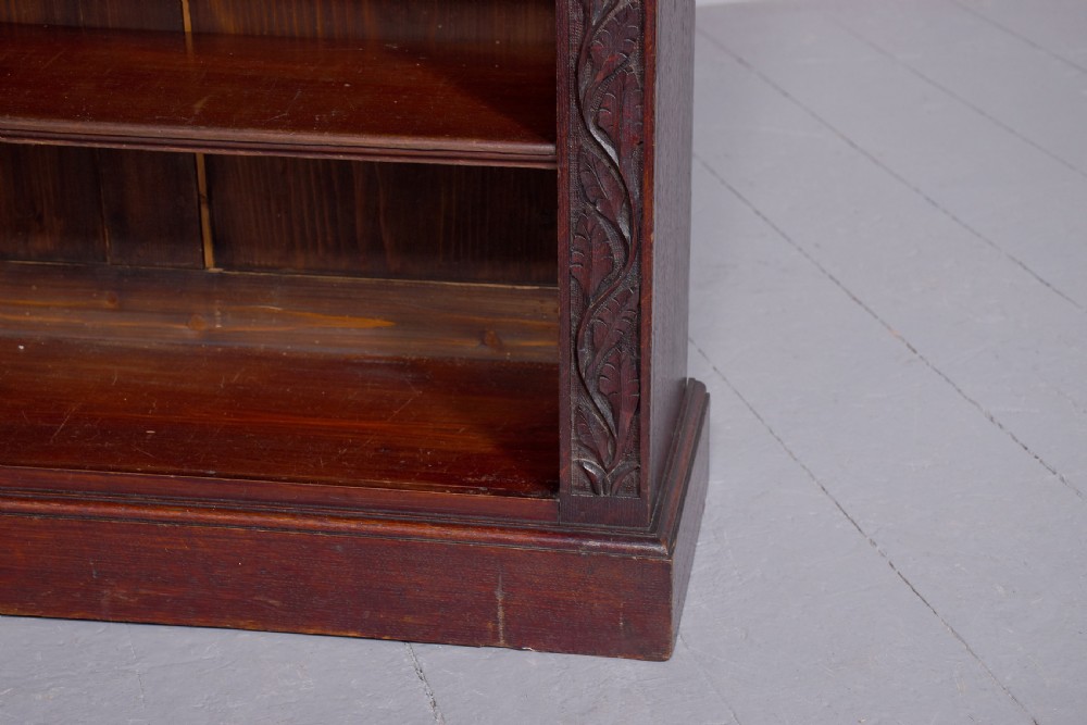 Carved Open Bookcase with Royal Connection View VIII
