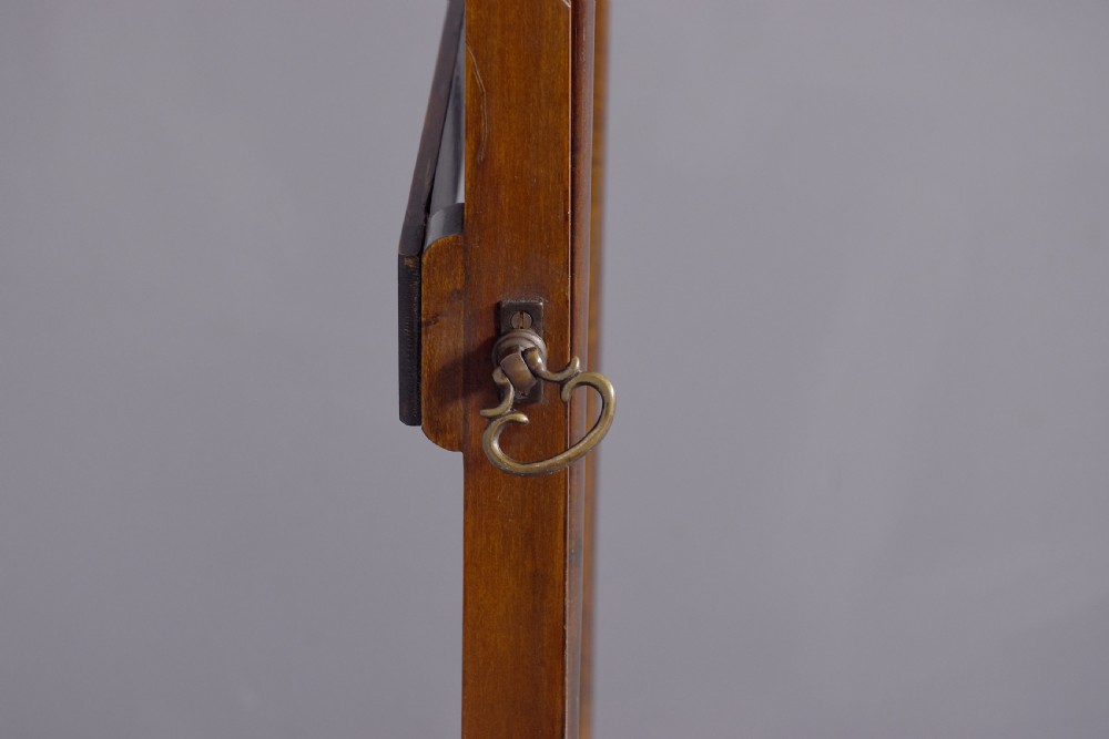 Walnut Cheval Mirror of a Queen Anne Design View IV
