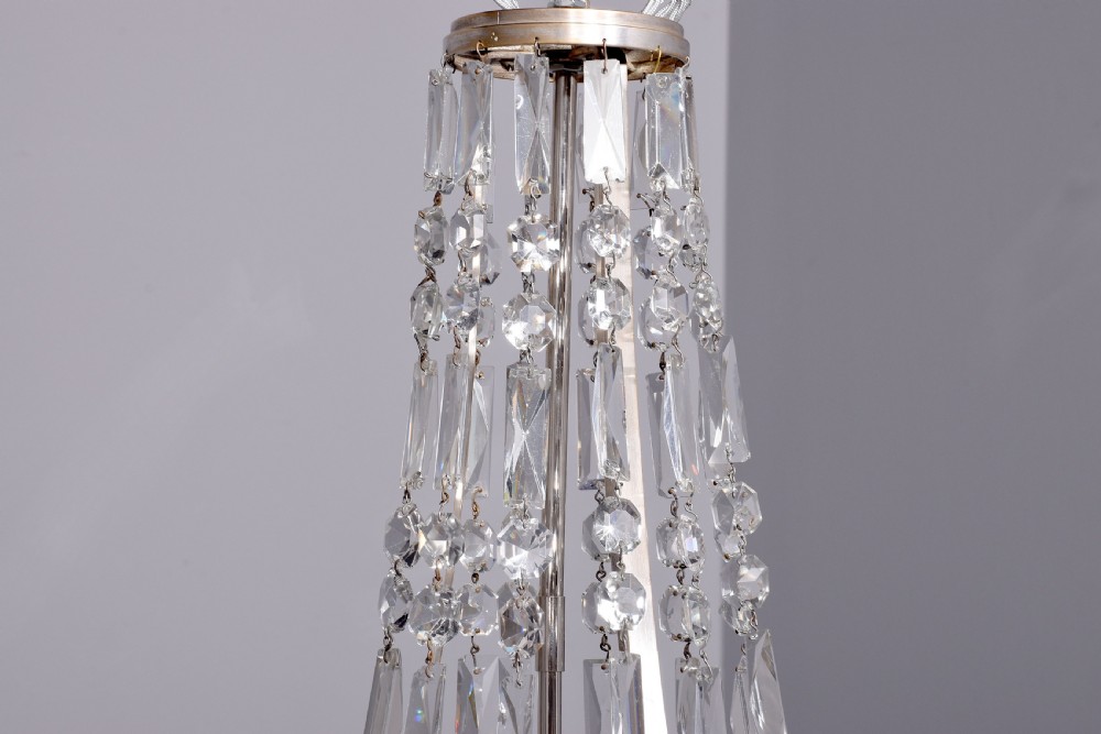 Silvered and Crystal Chandelier View III