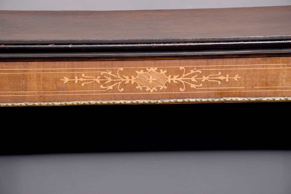 Mid - Victorian, neat sized inlaid - walnut, ormolu - mounted open bookcase View VIII