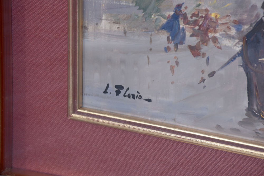 Stylish Oil Painting of a Street Scene View IV