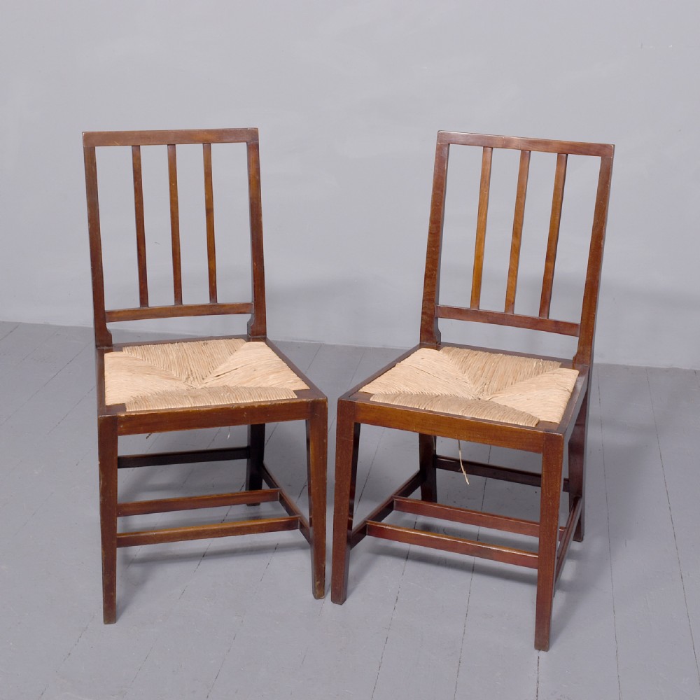 Pair of Mahogany chairs from King Edward VII Coronation