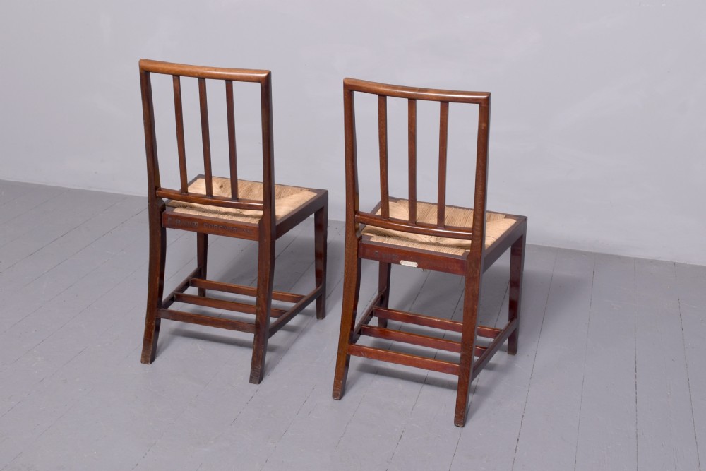 Pair of Mahogany chairs from King Edward VII Coronation View VIII