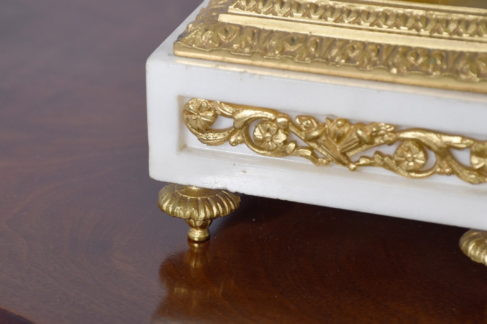 A Gilded and White Marble Candelabrum View III