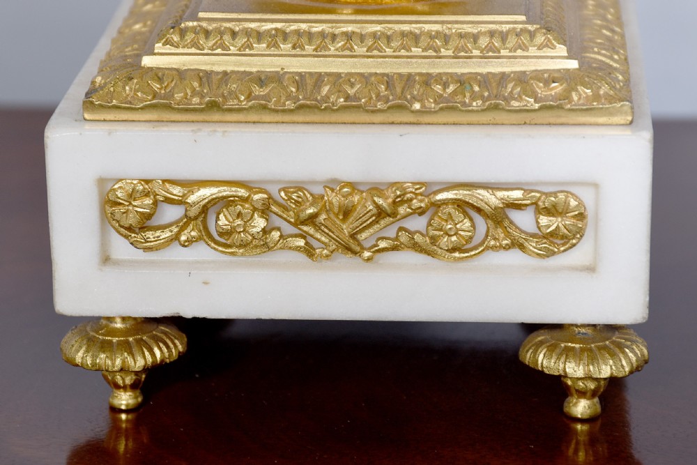 A Gilded and White Marble Candelabrum View IV