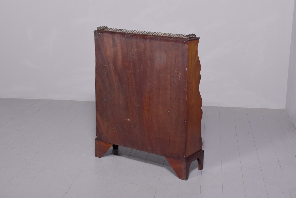 George IV Mahogany Waterfall Open Bookcase View V