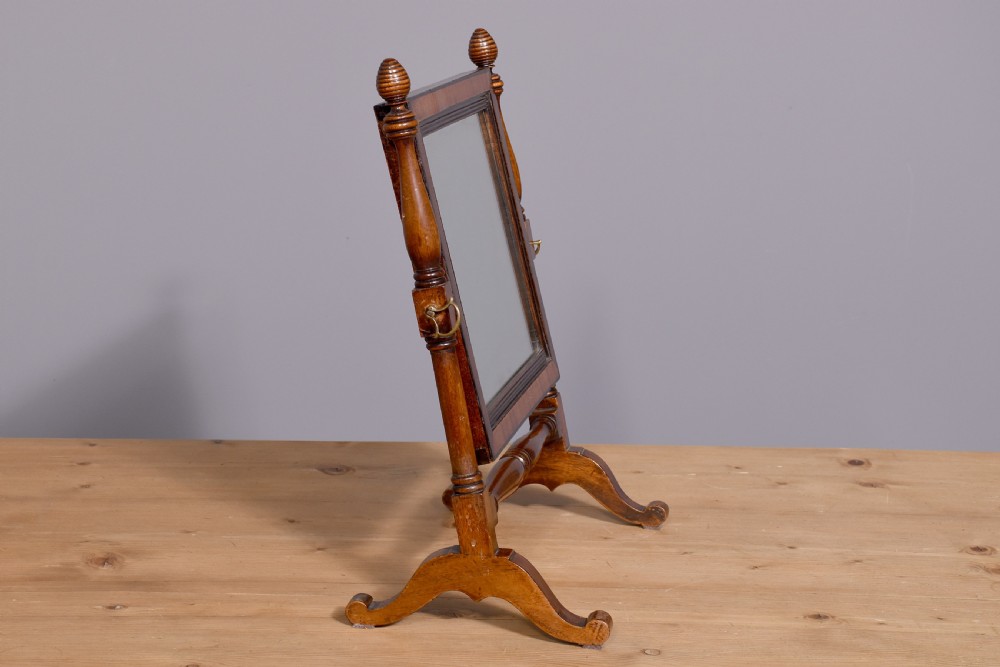 George 3rd, neat-sizes mahogany dressing glass View V