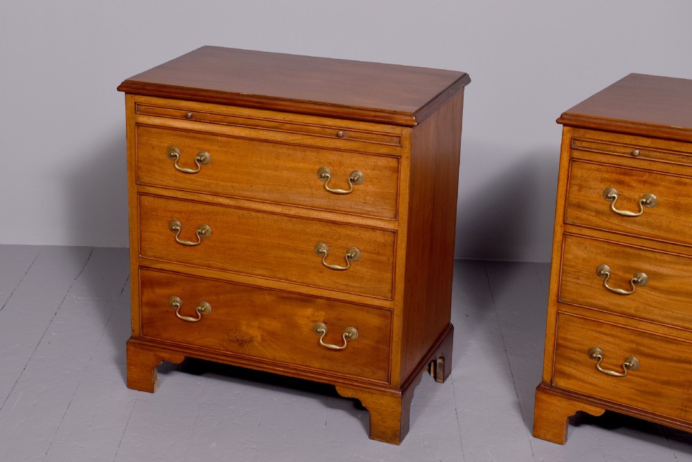 Pair of George III style neat size mahogany chests of drawers View VII