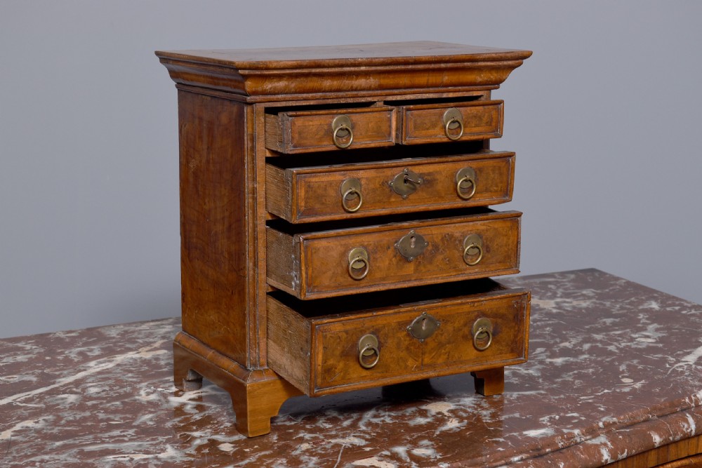 
George I Style Miniature Walnut Chest  View V