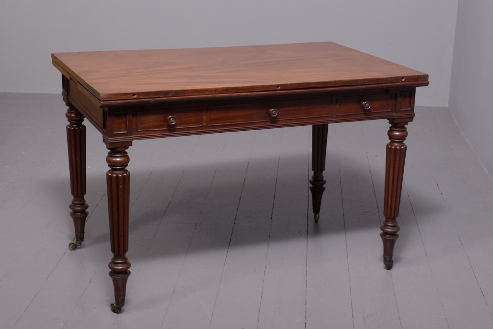 A Gillows of Lancaster Pull-Out Library Table
