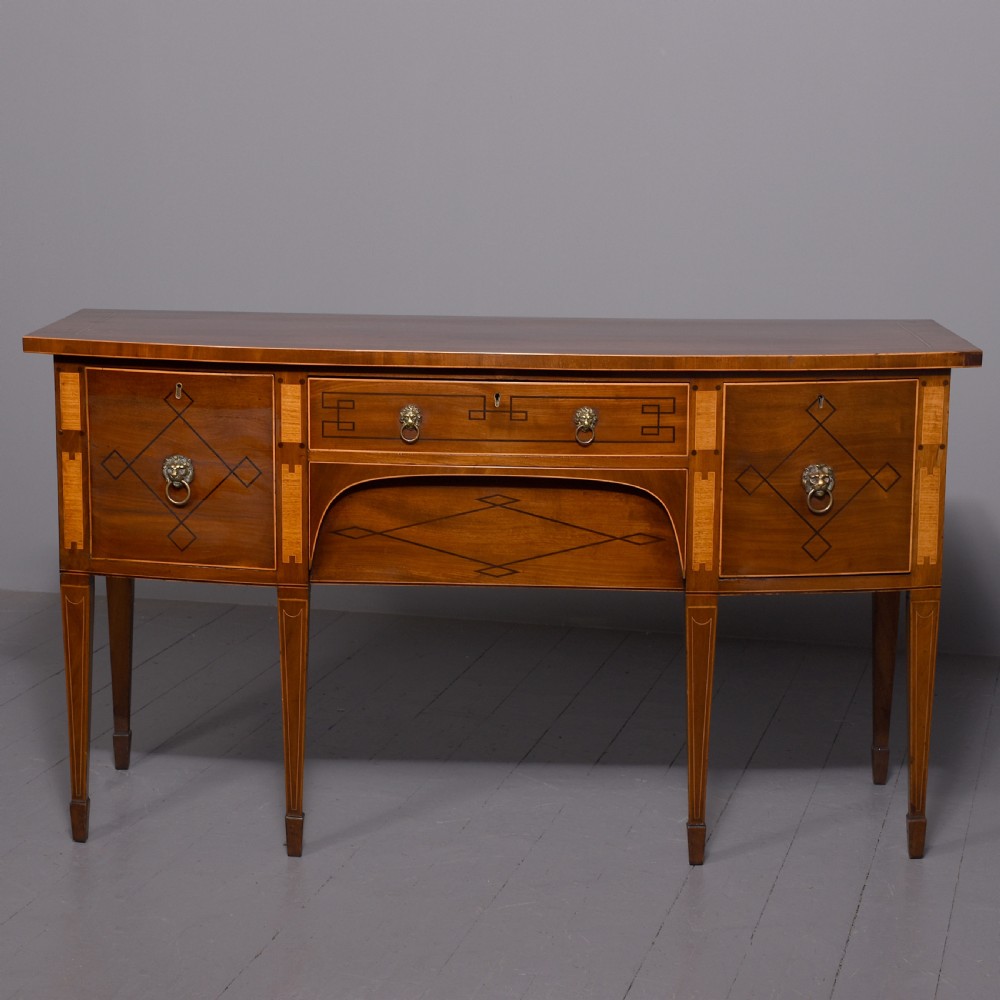 A Quality George III Mahogany and Inlaid Sideboard.