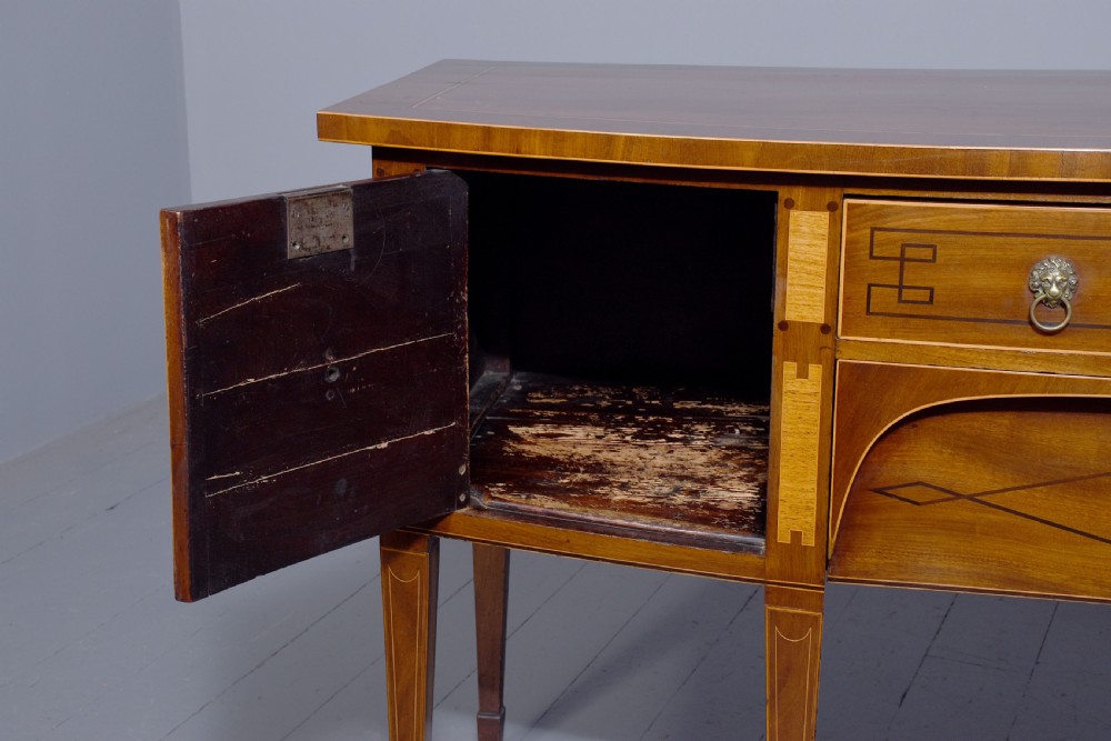 A Quality George III Mahogany and Inlaid Sideboard. View VI
