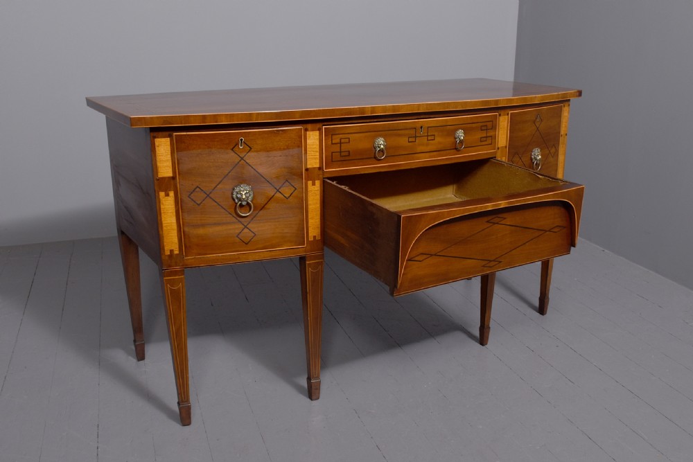 A Quality George III Mahogany and Inlaid Sideboard. View VIII
