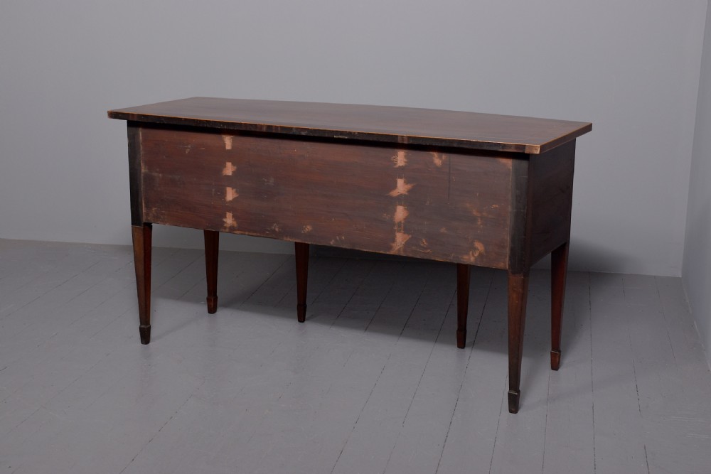 A Quality George III Mahogany and Inlaid Sideboard. View X