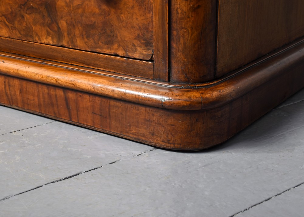 Pair of Large Burr-Walnut Bedside Pedestals View IV