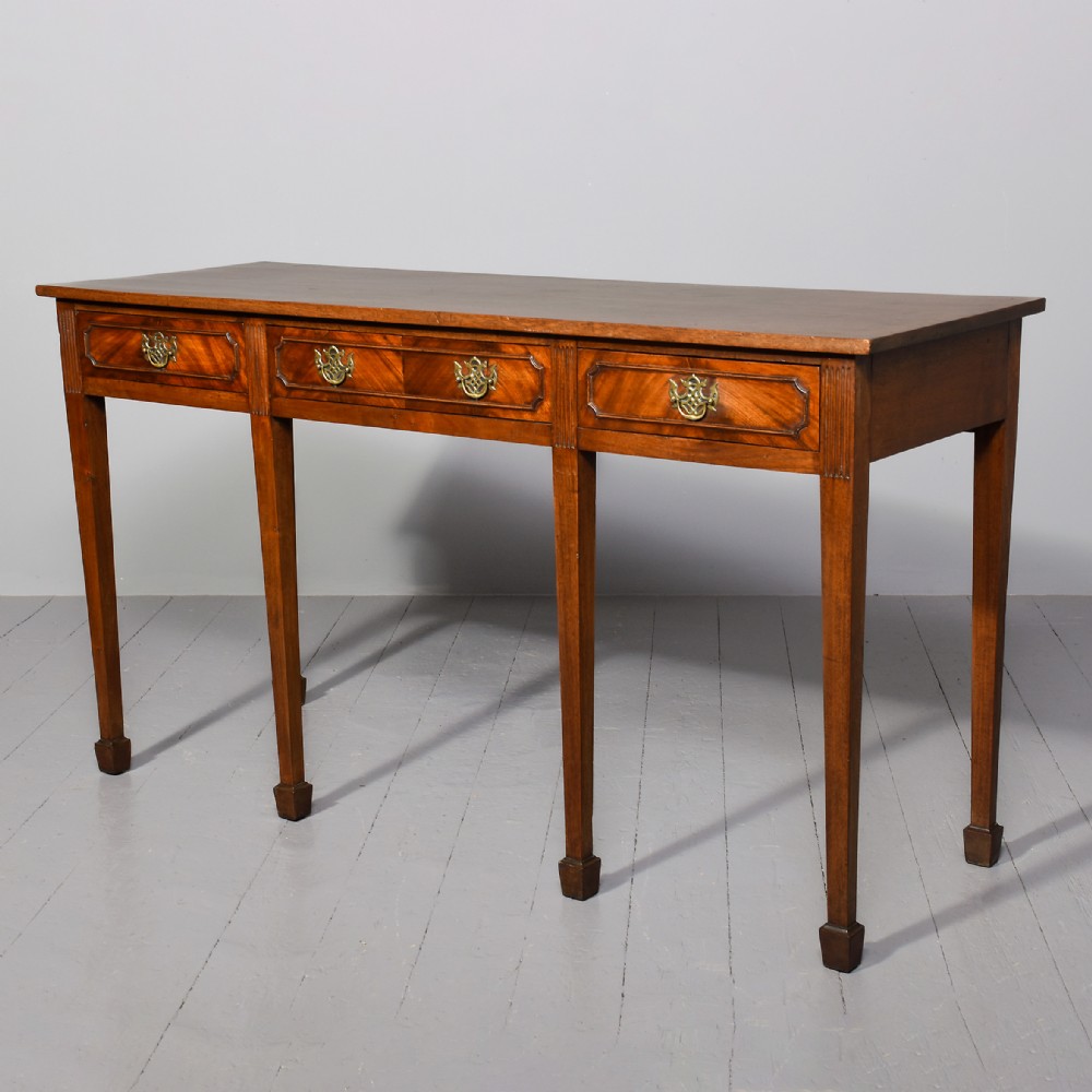 George III style mahogany hall table or serving table 