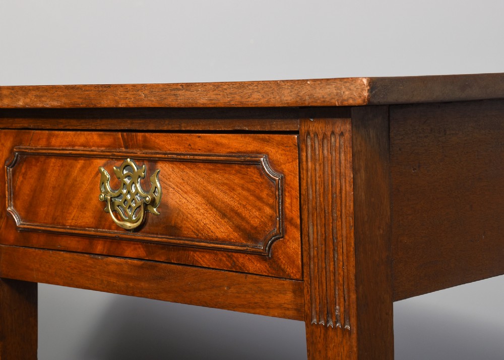 George III style mahogany hall table or serving table  View III