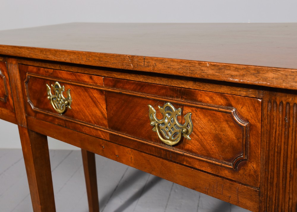 George III style mahogany hall table or serving table  View VI