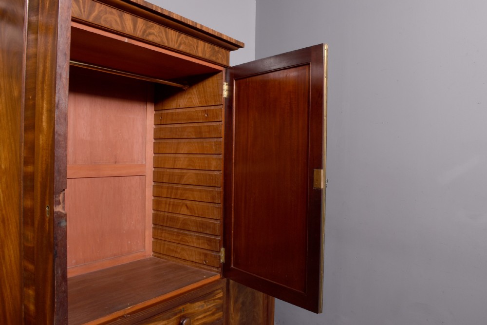 George III Breakfront Mahogany Wardrobe View VIII