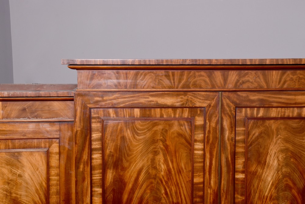 George III Breakfront Mahogany Wardrobe View IX