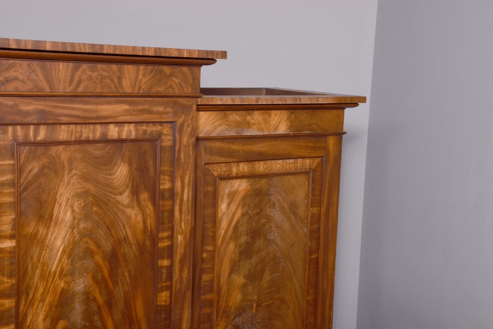 George III Breakfront Mahogany Wardrobe View XI