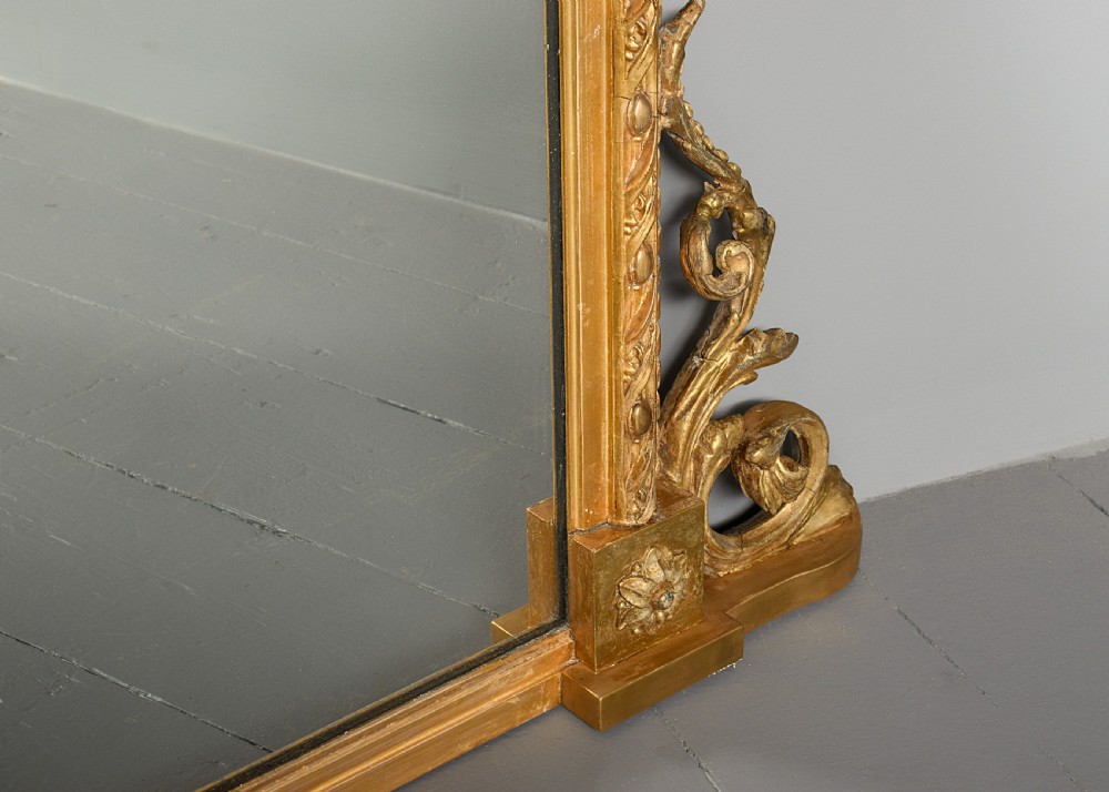 Edinburgh Made Gilded Overmantel Mirror View IV