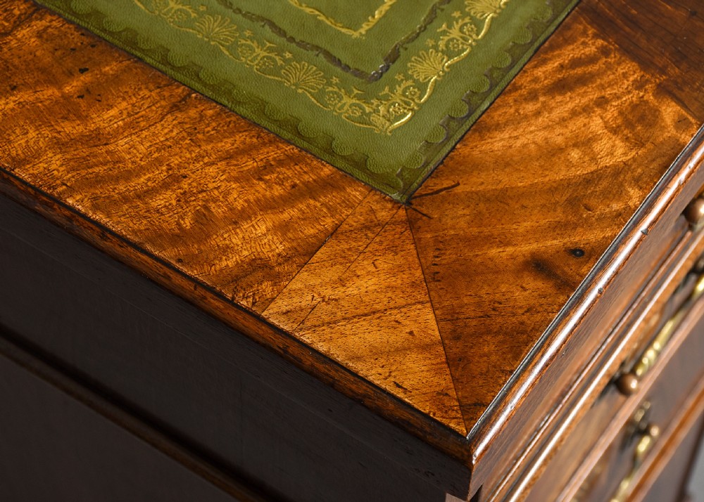 Georgian Style Mahogany Pedestal Desk View VI