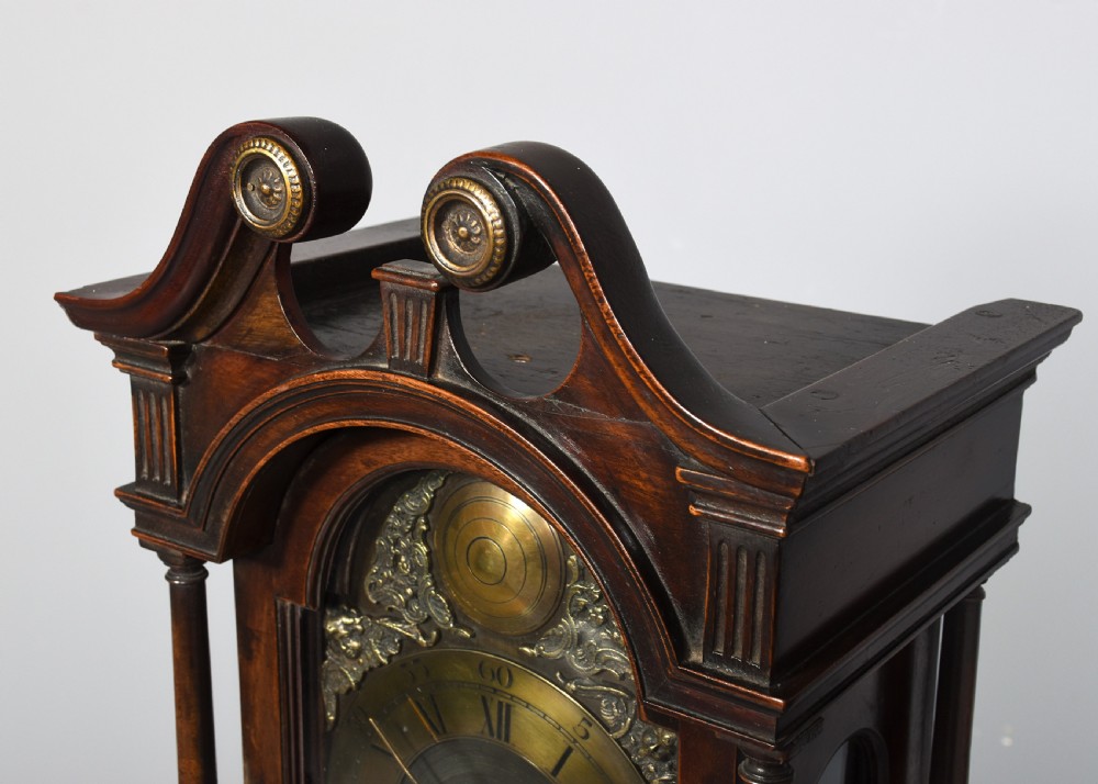Mahogany Grandmother Clock of Desirable Dimensions View IV