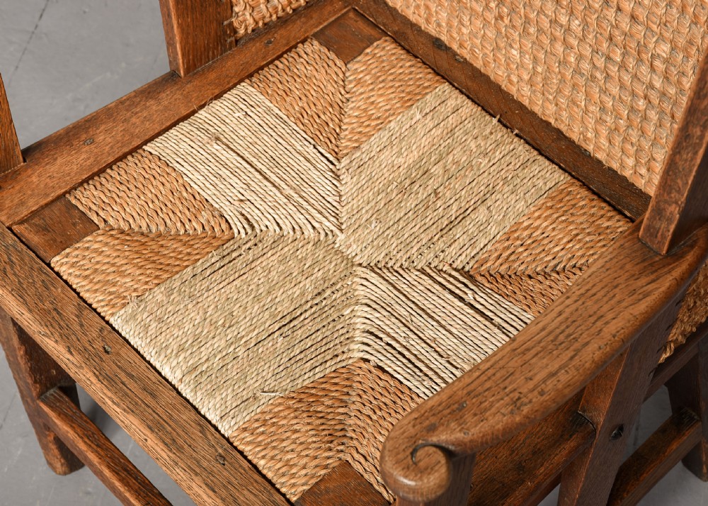Large Oat-Straw Oak Framed Orkney Chair View II