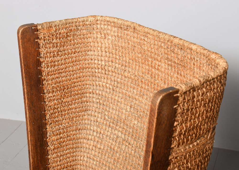 Large Oat-Straw Oak Framed Orkney Chair View III