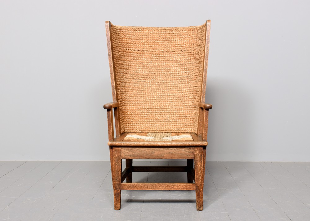 Large Oat-Straw Oak Framed Orkney Chair View VI