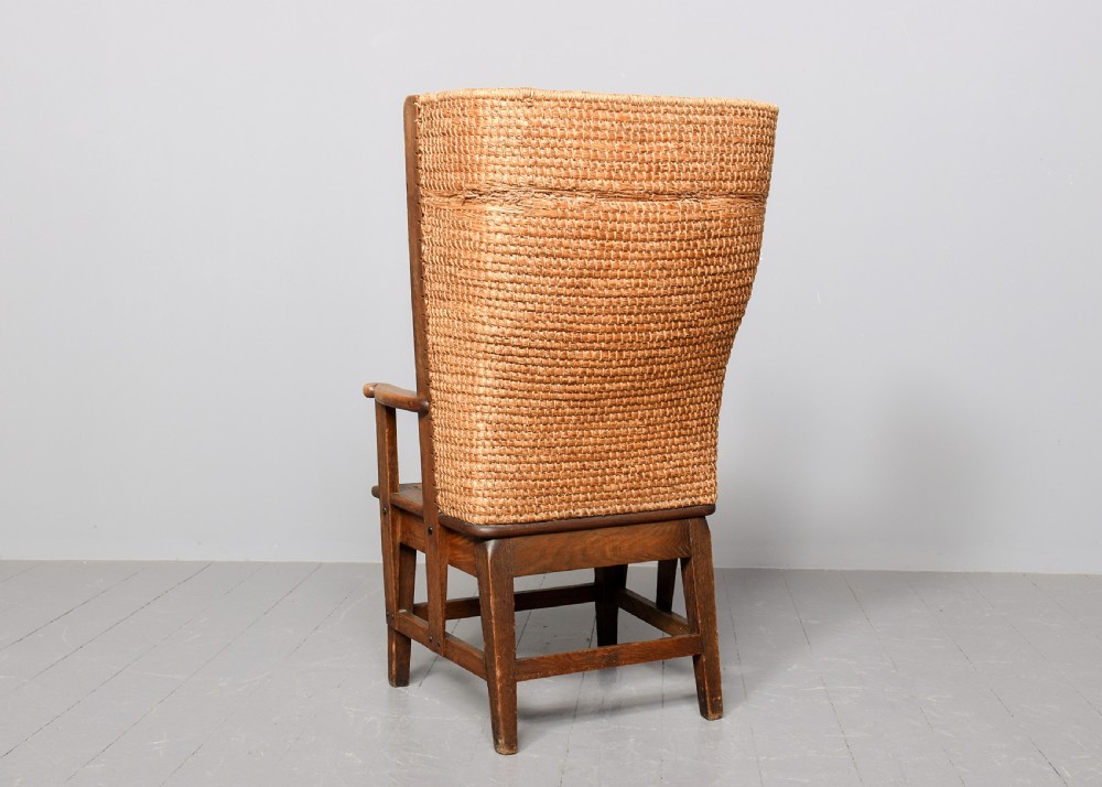 Large Oat-Straw Oak Framed Orkney Chair View VII