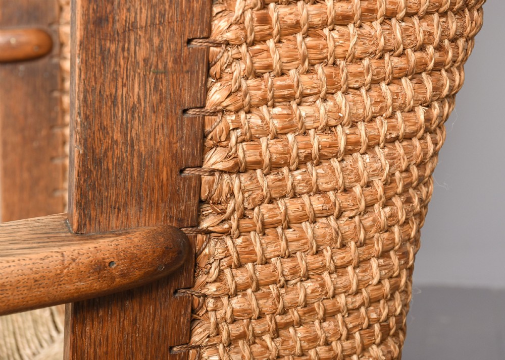 Large Oat-Straw Oak Framed Orkney Chair View VIII