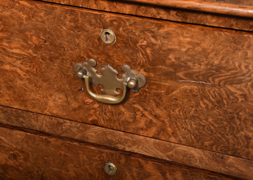 Magnificent, large-size George III style figured walnut partner’s desk View VIII