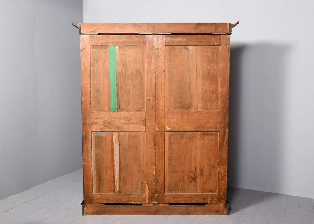 Tall Victorian two-section mahogany open bookcase with 5 shelves. View XI
