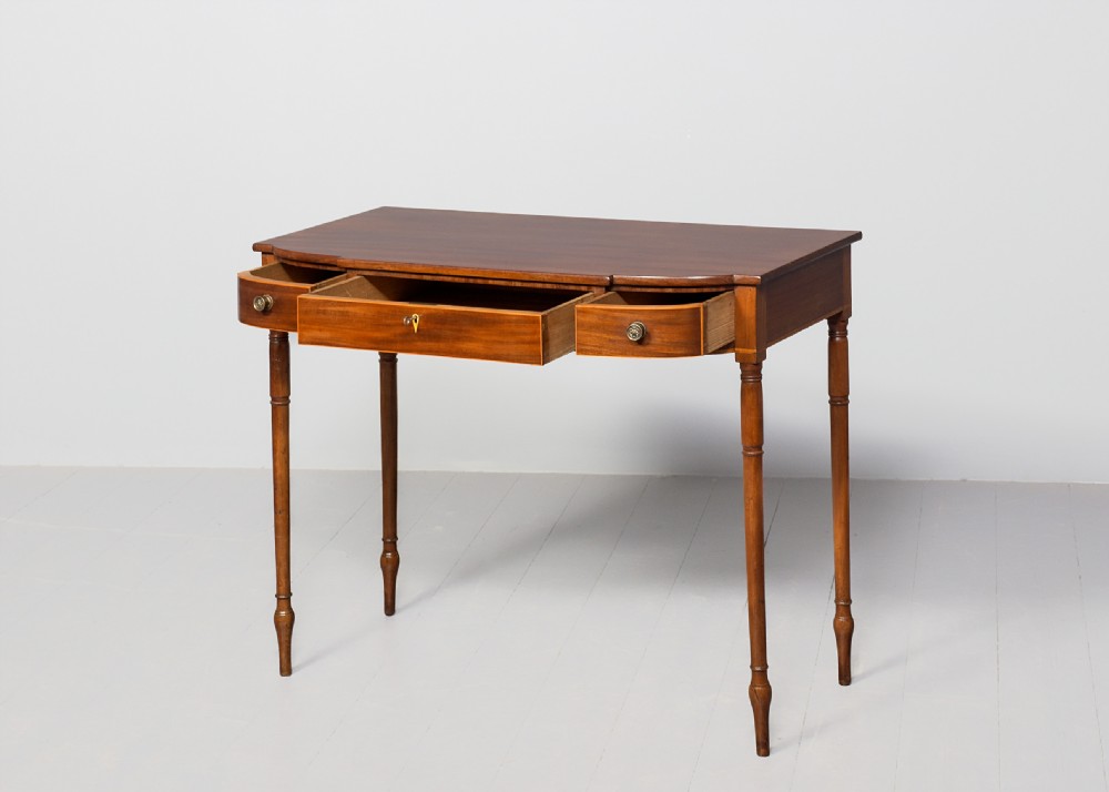 George III Mahogany Break-Fronted Side Table View II