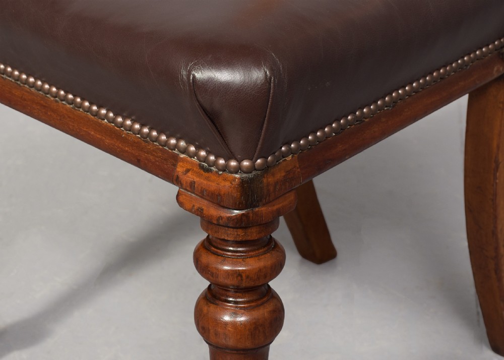 Set of 10 Mahogany Dining Chairs View III