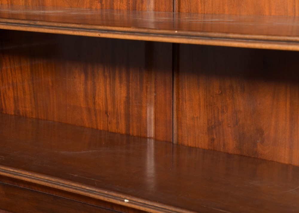 19th century Adams-style, mahogany open bookcase View VI